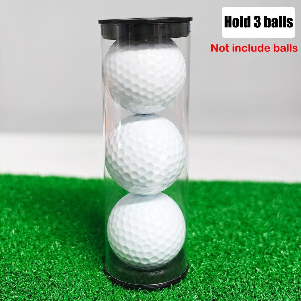 New Transparent Golf Ball Holder Tube Round Plastic Golf Ball Tube Barrel Displaying Golf Balls Collectors And Enthusiasts