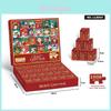 Christmas Puzzle Countdown Calendar 24 Slots Paper Creative Gift For All Ages