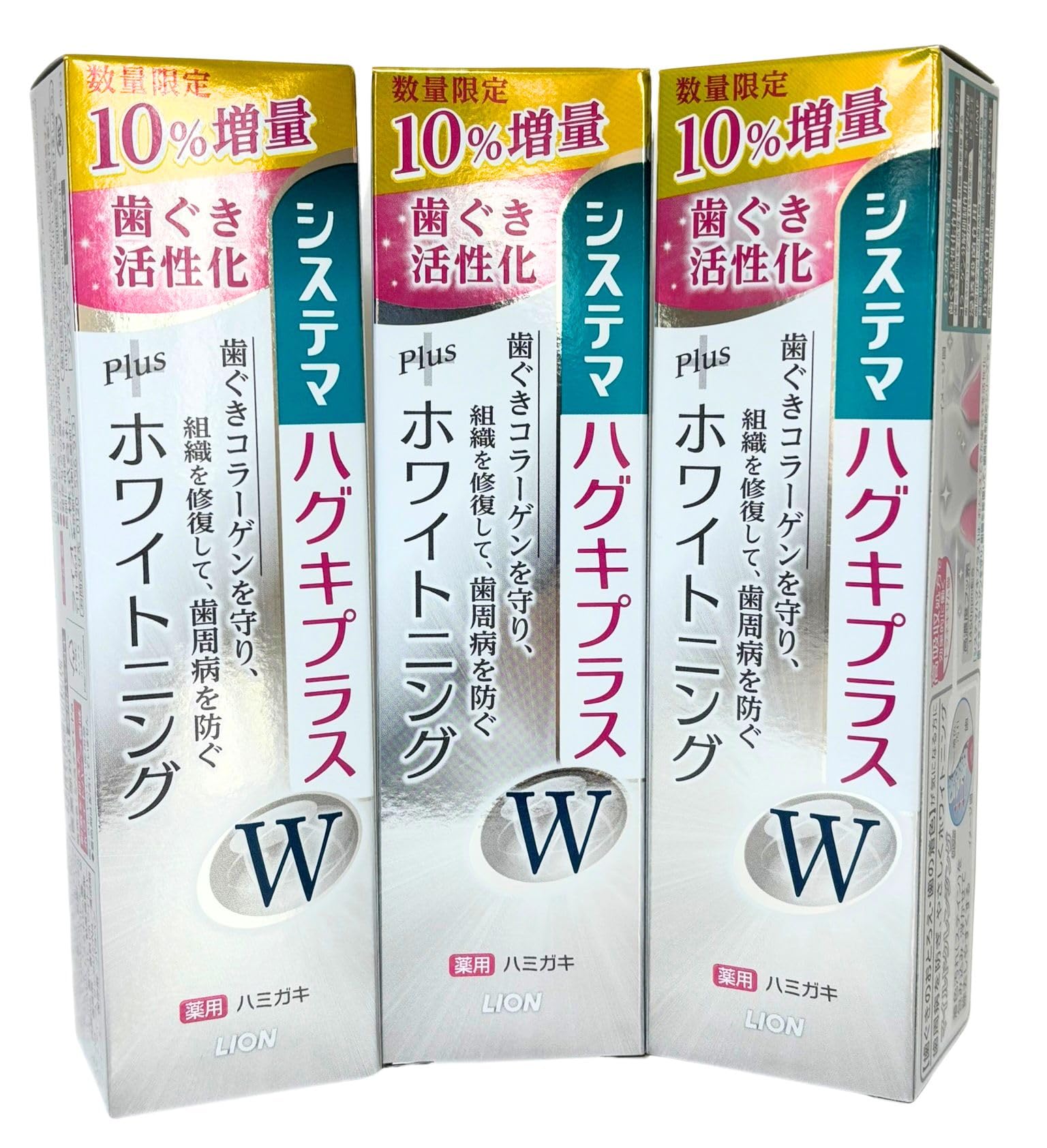 

Зубная паста Lion Systema Hugki Plus W Увеличенная 105 г