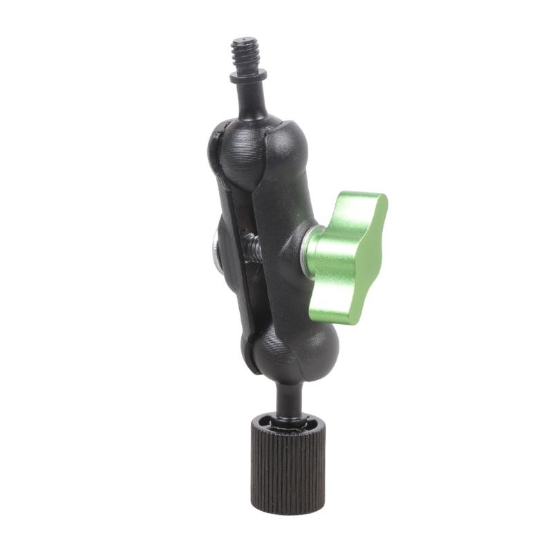 Iron Clamp Ball Head Clamp 1/4inch Male to Female Threaded For Phone Video Mount Camera Monitor LED Light Car Microphones