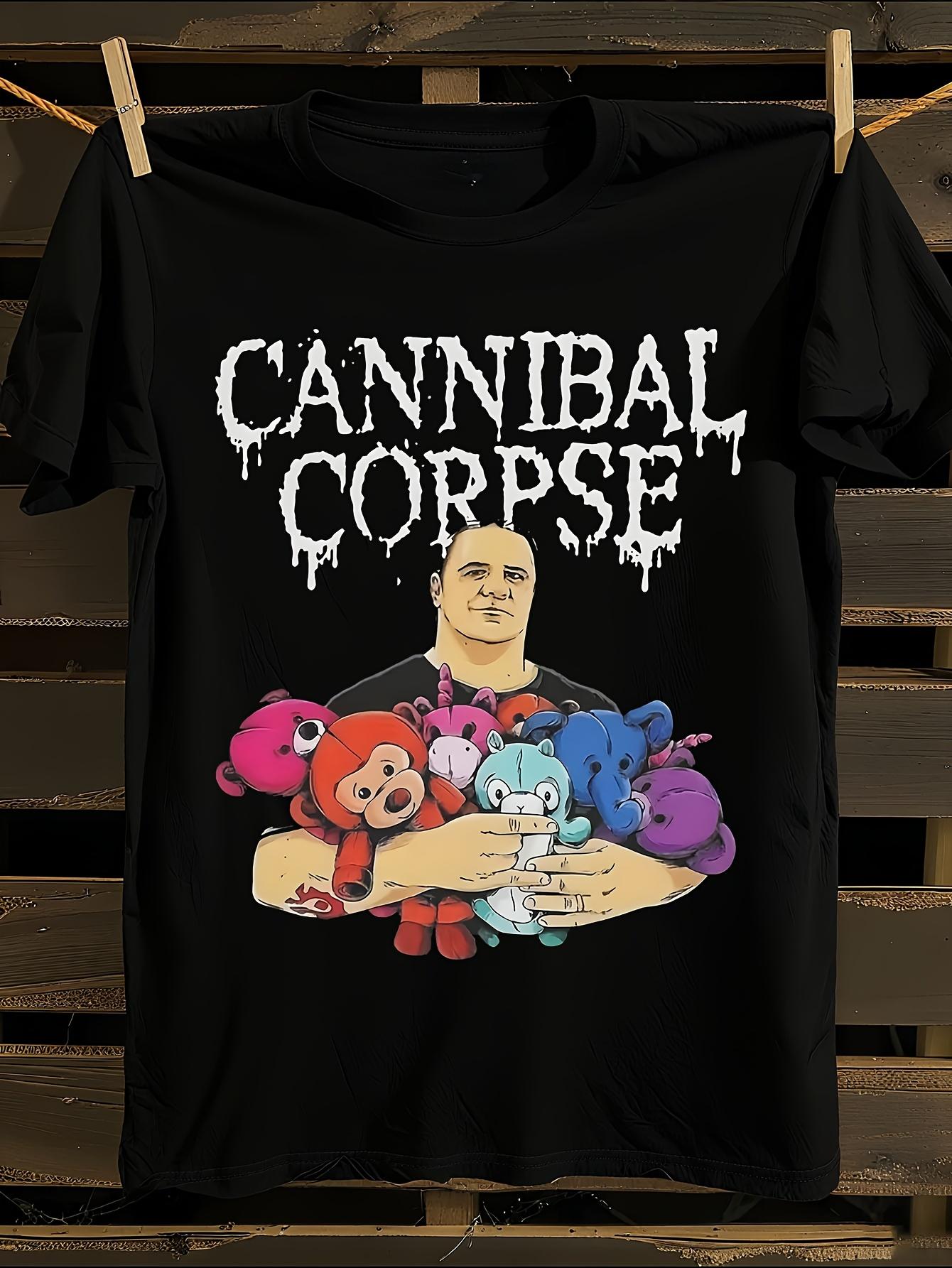 Cannibal Corpse Heavy Metal Logo Iconic Mascot Print Tshirt S