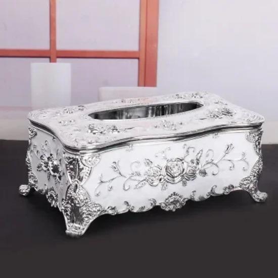 European Style Paper Drawer Living Room Household Plastic Tissue Box Dining Table Ktv Creative Napkin Paper Box