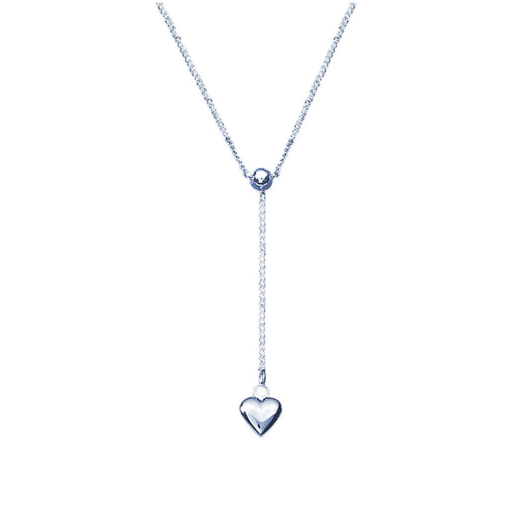 Les Trésors De Lily [E7587] - Silver 'Love' Silver Necklace - 45 Mm