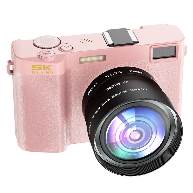 5K WiFi Dual Camera: Front & Rear 64MP Entry-Level Digital Camcorder