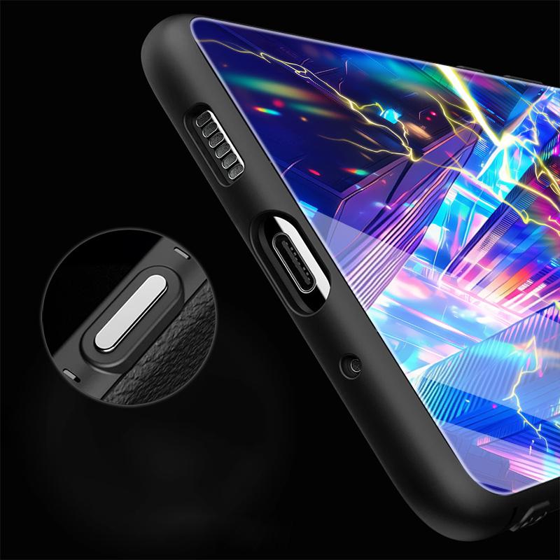 Cute Pikachu Pokemon Glass Case for Samsung Galaxy S26 S25 Ultra S23+ S25+ S24 S22 S20 FE S23 Plus S24+ S21 Luxury Phone Cover