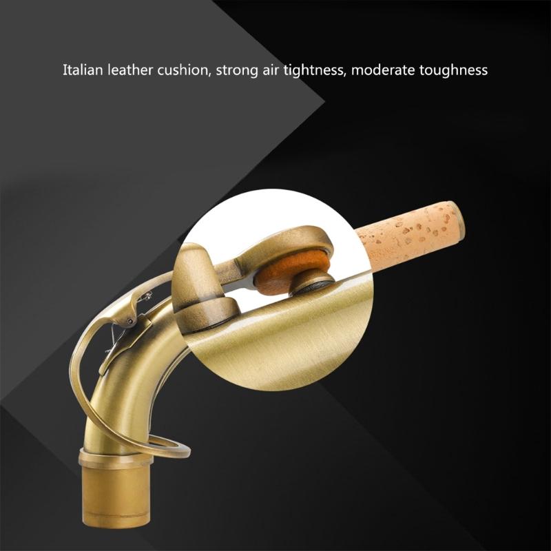Messingmaterial Saxophon Krümmer Hals Altsaxophon Holzblasinstrument Zubehör Altsaxophon Saxophon Krümmer Hals Ersatzteil