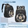 Golden Waterproof Football Backpack - Durable, Multifunctional, Dirt-Resistant, Perfect Gift for Outdoor Use and Elementary School Students