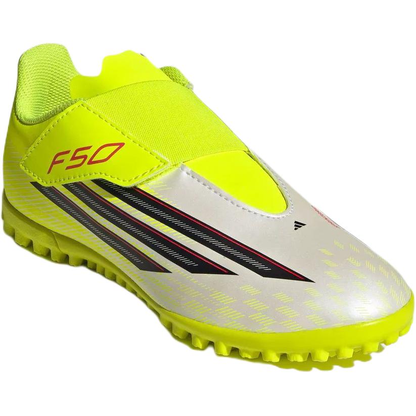 Adidas F50 Club Vel TF Wygodne Wszechstronne Niskie Buty Piłkarskie Buty Piłkarskie dla Dzieci Żółte JS1487