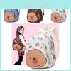 Adorable Capybara School Backpack For Kids Spacious And Lightweight With Breathable Design