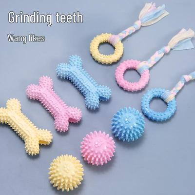 Jouets pour animaux: Friandises à mâcher pour chien, Friandises dentaires pour chat, Jouets Macaron en TPR
