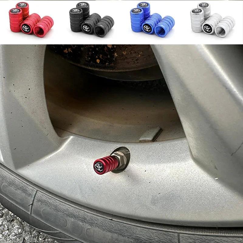 LGPE6 New Car Valve Cap Decorative Dustproof Tire Valve Stem Caps For Toyota RAV4 Corolla Camry Frontier Supra C-HR Hilux Tacoma Prado