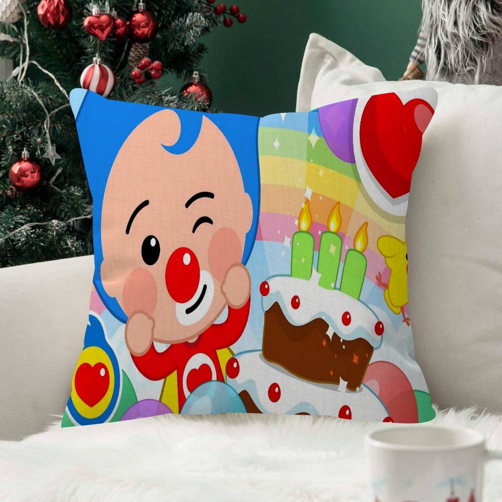 Cartoon Plim Plim Christmas Fashion Decorative Pillowcase Throw Cover Pillow Case Cushion For Living Room Square Home Decor