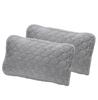 Broccoli House Summer Terry Fabric Pillow Set of 2 Odor Machine Smooth and Towel Modal Cotton Gray Pads, (Same Color), 45x65cm, Cotton, Antibacterial,