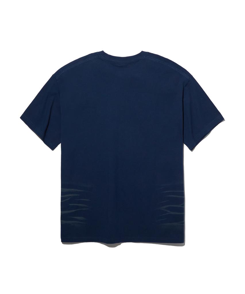CRITIC Spike Wormhole Spray T-Shirt Navy