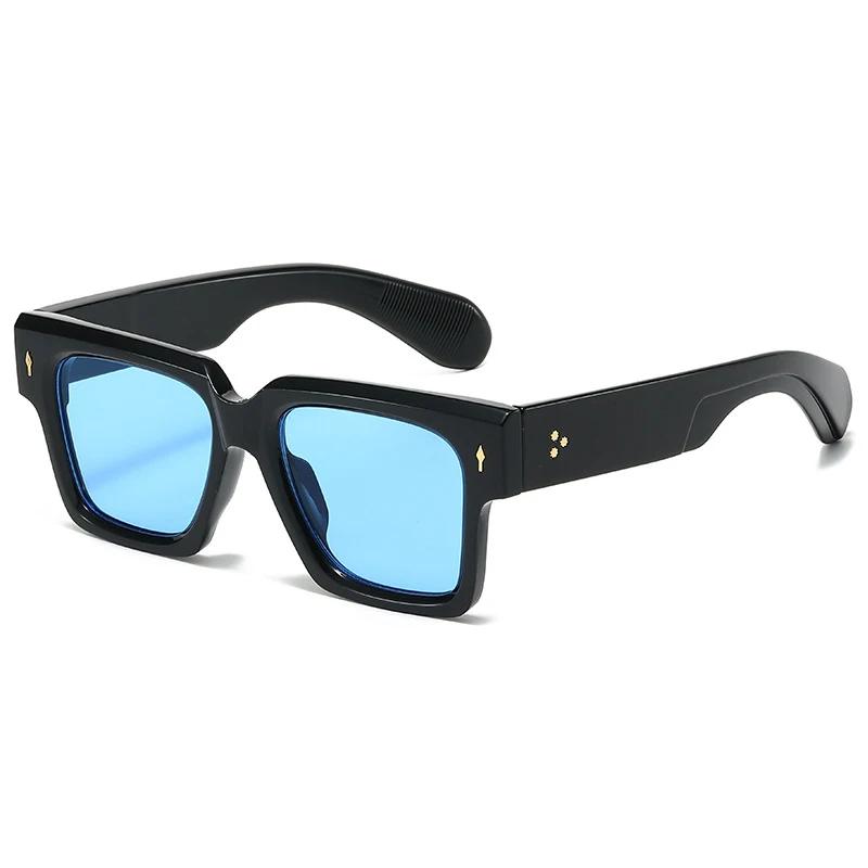 Classic Square Luxury Brand Designer Sunglasses Women For Men Trend Sun Glasses Vintage Rivet Punk Sexy Ladies Eyeglasses Shades