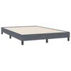 Łóżko Box Spring Bez Materaca Ciemnoszary 140X220 Cm Aksamit