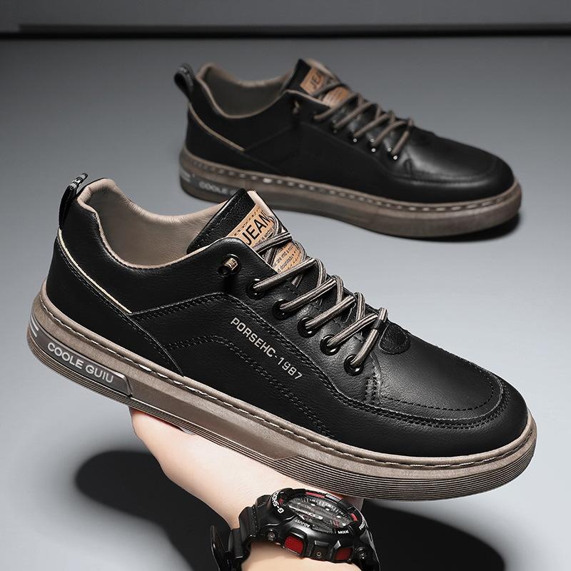 Spring New Men's Casual Little White Shoes Trendy Shoes Korean Version Fashion Leather Board Shoes Wenzhou Men's Shoes