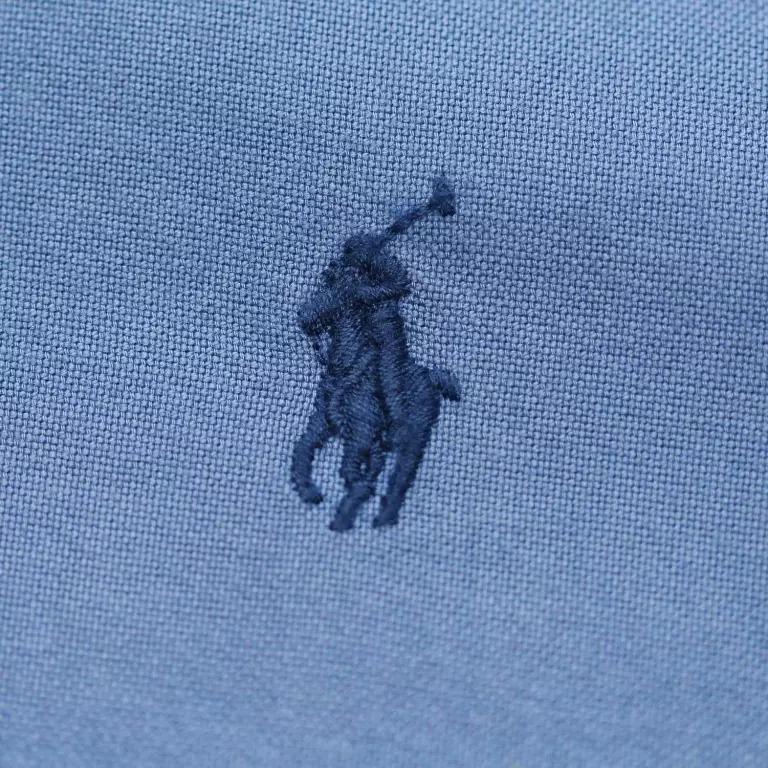 Polo Ralph Lauren Logo Embroidered Button-Down Slim Fit Long Sleeve Shirt Men shirts Blue 710723610-010