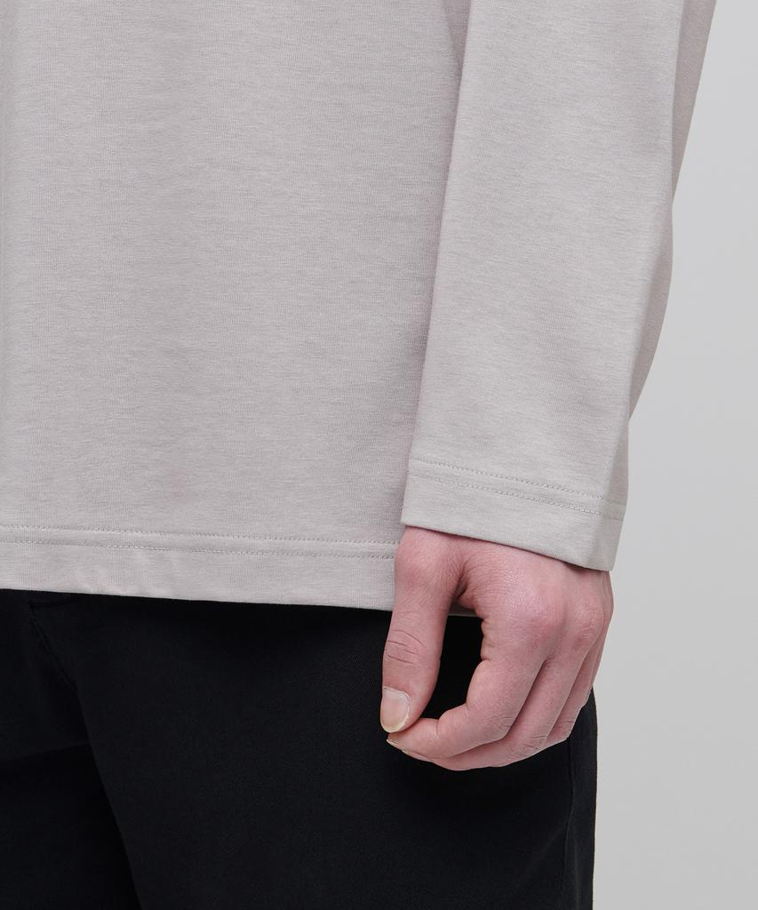 MUSINSA STANDARD [Cooltandard] Crew Neck Long Sleeve T-Shirt [Mushroom]