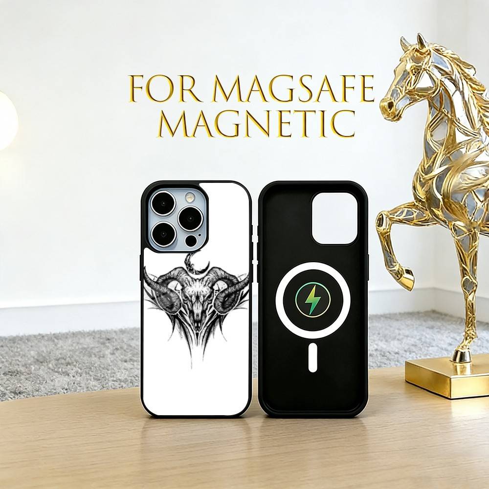 Warning Sign  Phone Case For iPhone17,16,15,14,13,12,11 Plus,Pro Magnetic with Magsafe Wireless Charging