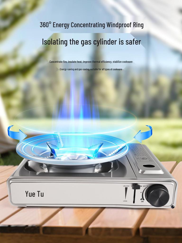Portable Outdoor Gas Stove for Camping & Tea Brewing