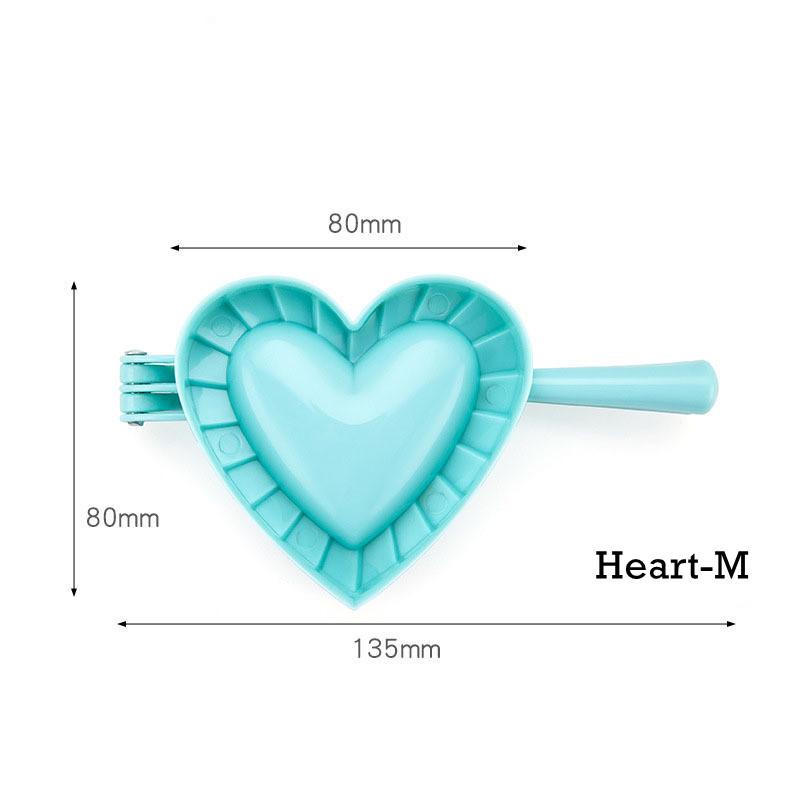 Creative Dumplings Mold Household Kitchen DIY Heart Butterfly Flower Shape Dumplings S/M/L Baking Plastic Mold Jiaozi Moulds