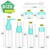 KIRA Travel Bottles Kit, Portable Refillable Toiletry Containers Set, Leak Proof Cosmetic Containers for Lotion, Shampoo, Cream, Soap, Total (4 Bot