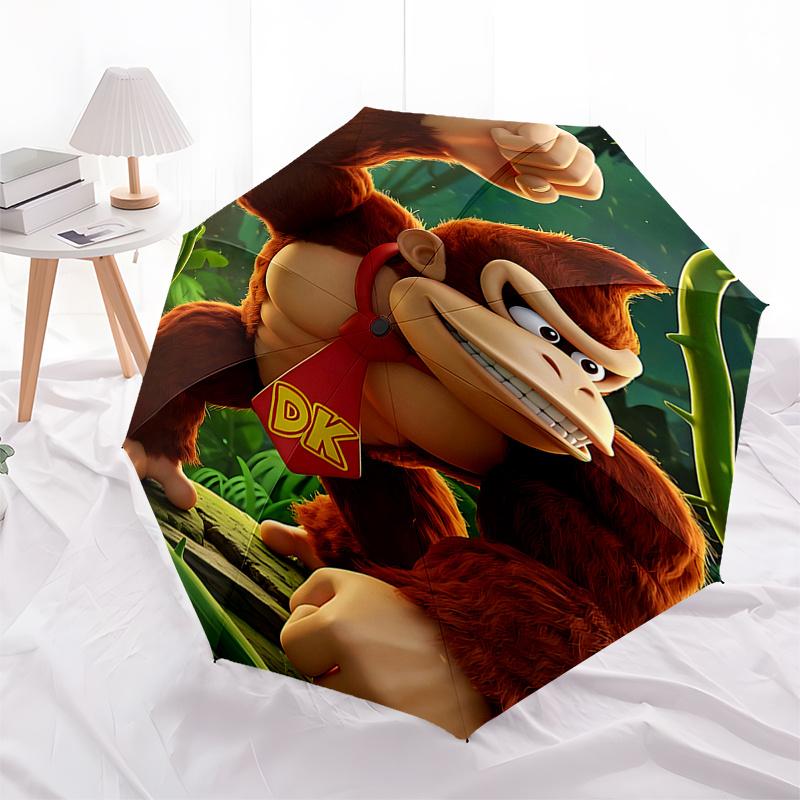 

Donkey Kong Automatic Opening Folding Umbrella - 8 Bone Iron Frame, Portable Design for Outdoor Use, Ideal Gift for Fans and Travelers010413