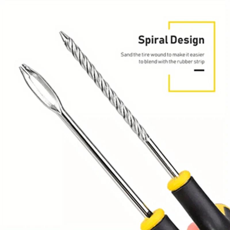 7/8Pcs Car Tire Repair Tool Tire Repair Kit Studding Tool Auto Bike Tubeless Tire Tyre Puncture Plug Garage Tools