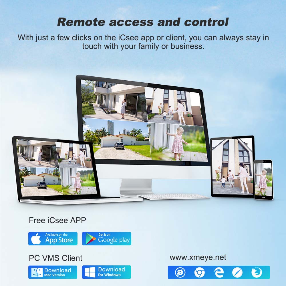 6K HD IP 12MP Drei-Linsen 8X Zoom Außen-Sicherheitskamera Bewegungserkennung CCTV 360º WiFi Überwachungskameras ONVIF