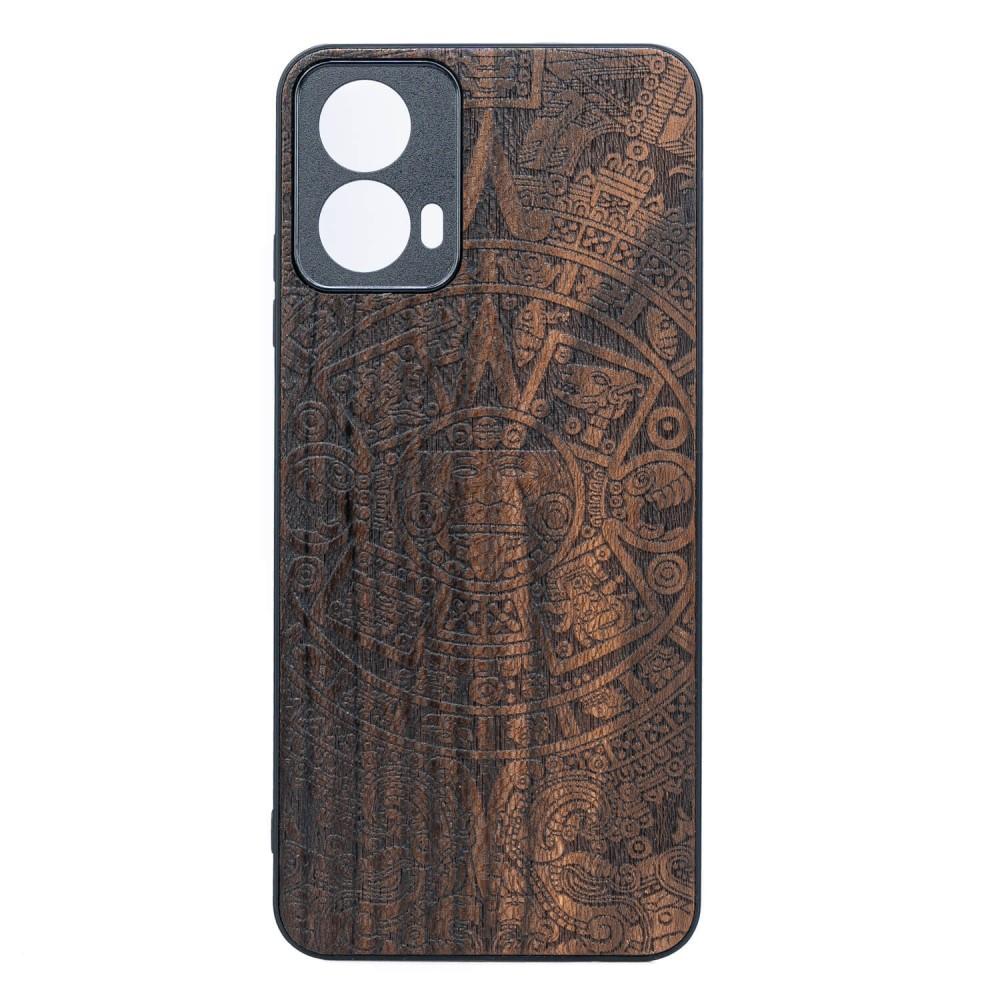 Bewood Wooden Case for Motorola G34 5G Aztec Calendar Ziricote