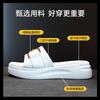 Summer New Slippers Women's Versatile Leather Thick Soles Increase Height Casual Wear Women's Shoes Non-slip
