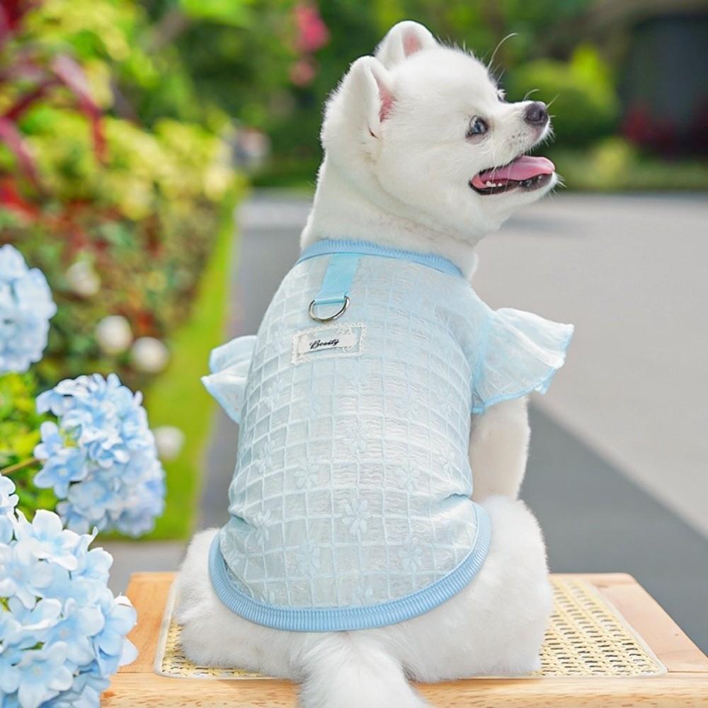 Flying Sleeves Dog Cooling Vest Breathable Dog Summer Clothes Pet T-shirt  Spring Season