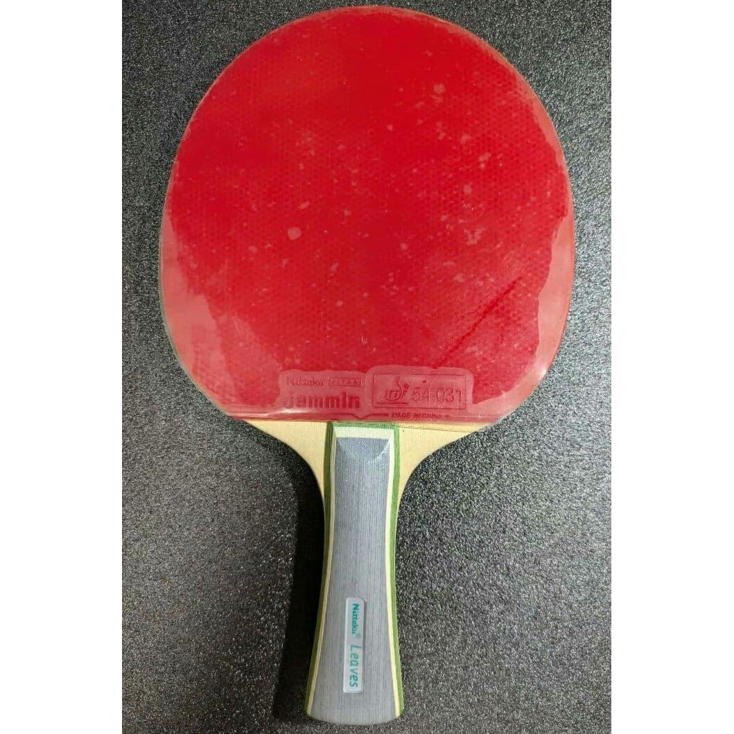 Used Nittaku Leaves Jamin Rubber Table Tennis Racket with double-sided rubber