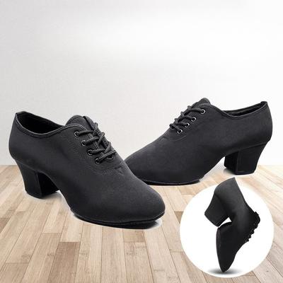 Moda Męska Damska Dorosła Chłopięca Czarne Nowoczesne Buty do Tańca Towarzyskiego Salsa Latin Jazz Tango Treningowe Sneakersy do Tańca