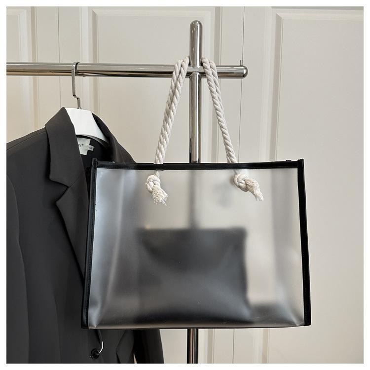 

2025 новая сумка-тоут прозрачная красочная подарочная сумка сумка-желе высококлассная сумка-тоут для покупок сумка