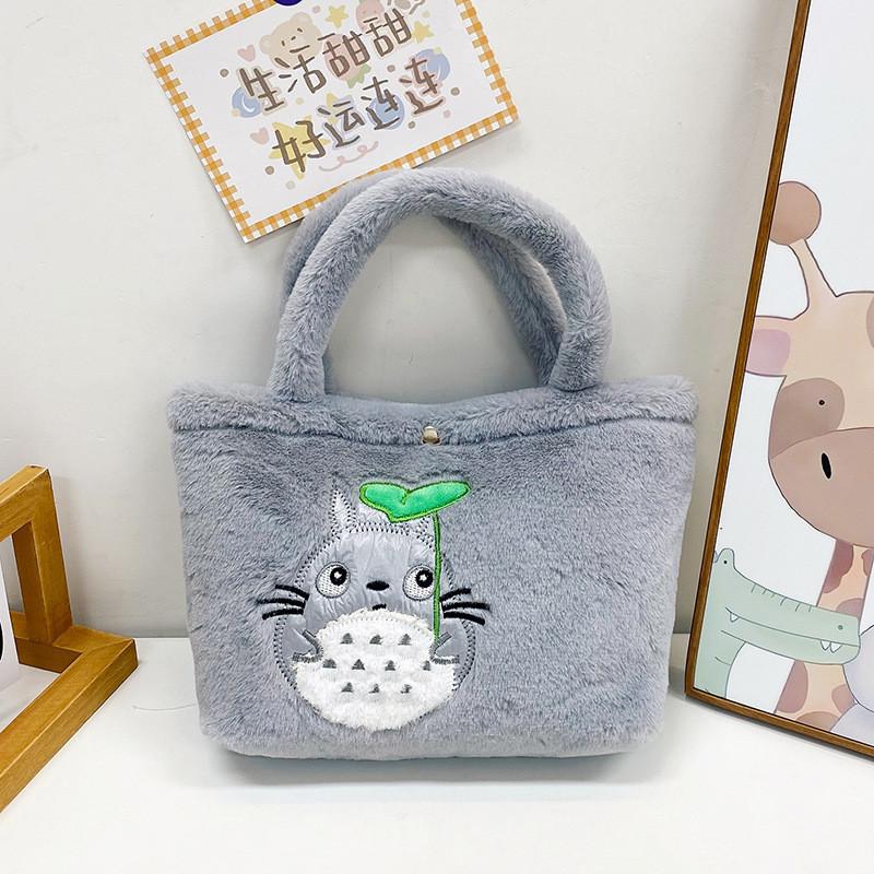 

Totoro Pikachu Soft Plush Cartoon Mini Handbag Mobile Bag Children Crossbody Bag