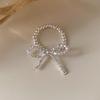 Geometric Silver Bow Knot Ring: Stylish, Versatile, and Fashionable Finger Ring for Women