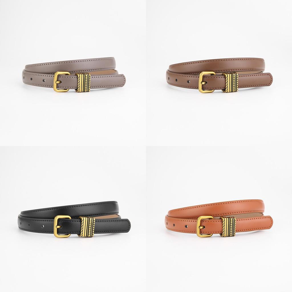 Genuine Leather Womens Belt For Jeans Fashion Casual With Pin Buckle
