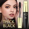 7D Silky Fiber Waterproof Mascara Czarny tusz do rzęs o długotrwałym działaniu, bez grudek i rozmazywania, z oliwkową szczoteczką, nadający rzęsom objętości