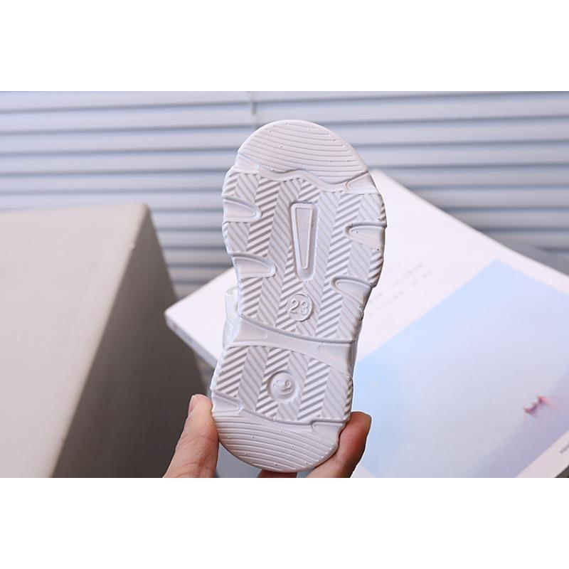 Sandali da Spiaggia da Bambina Open-Toe Nuovi Estivi per Bambini Monocolore Morbidi Casual Scarpe da Passeggio per Bambini Piccoli Stile Coreano