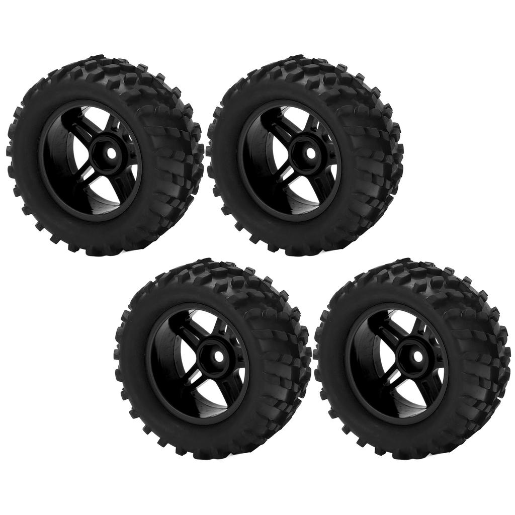 4Pcs RC Wheels And Tires Set 82mm Front and Rear with Interlaced Pattern for WLToys 144001 1 14 RC Off Road Car