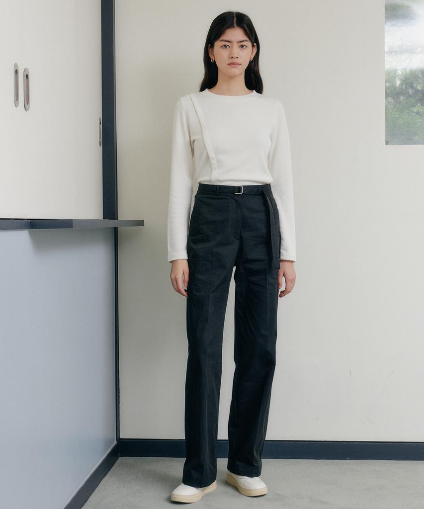Yeoppe Belt Line Pants_Black