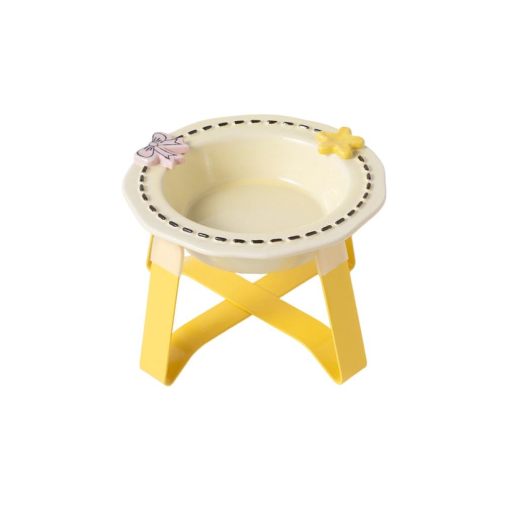 Anti Slip Cat Food Water Bowl Anti Vomiting Elevated Pet Feeder Bowl Ceramic Cat Bowl Pet Supplies