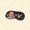 BTS Mitgliederfoto Schlaf-Augenmaske, Bangtan Boys Aufdruck Verdunkelungs-Augenbinde, Kpop ARMY Fans Reise- & Ruhe-Accessoire