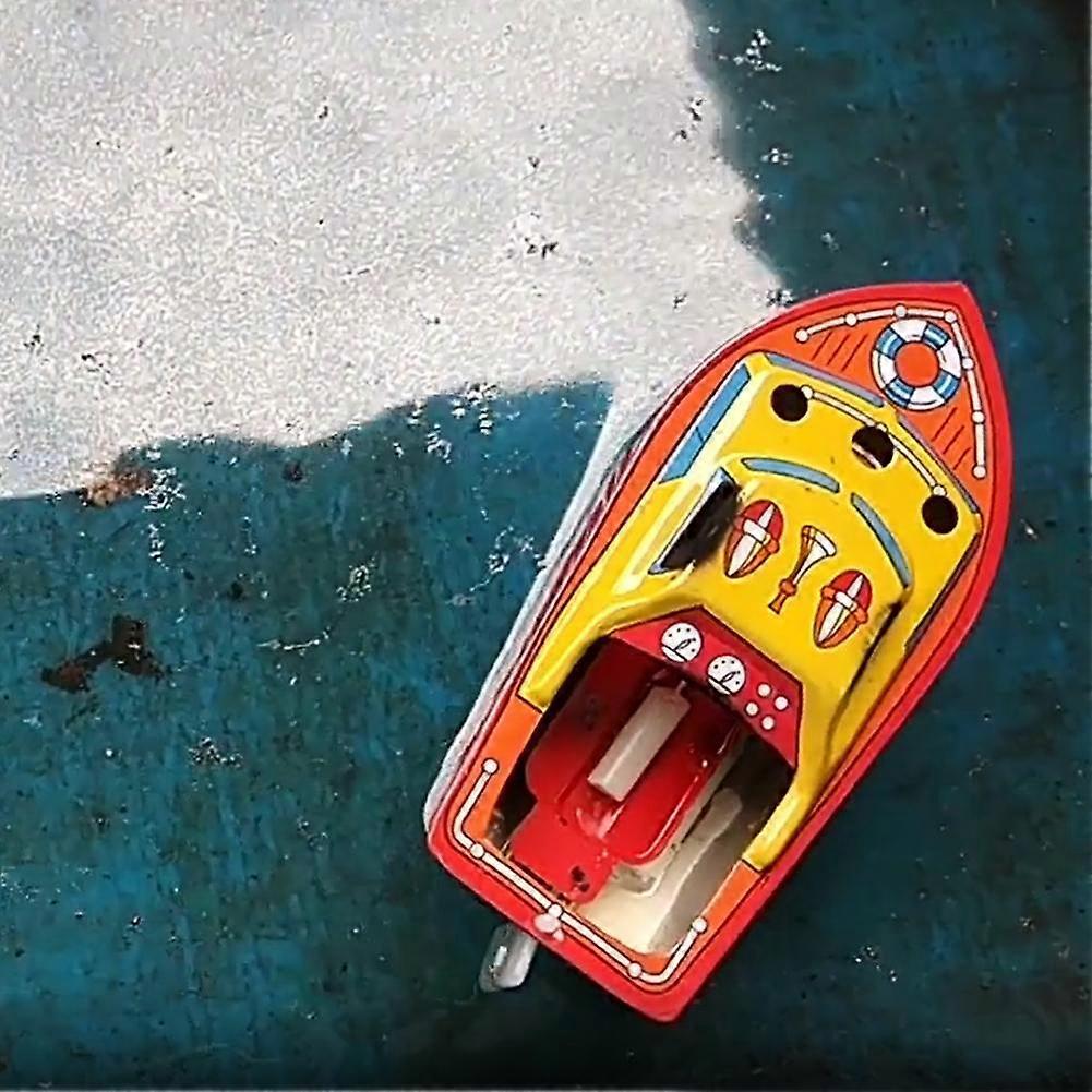 Candle Ship Collectable Tin Toy Steam Boat Candle Powered Boat Tin Vehicle Toy