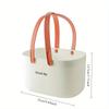 Solid Color Handheld Shower Basket, Can Store Towels, Shower Gel,Facial Cleanser and Other Bathroom Products At The Same Time