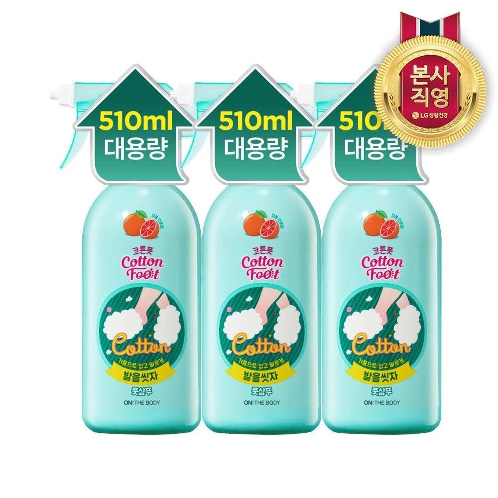 

(Great Value Large Size) ON THE BODY Cotton Foot Let s Wash Our Feet Foot Shampoo 510ml (3 Grapefruits) [Grapefruit] Main Product 3+ Peeling Pack