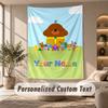 Hey Duggee Tapestry, Personalized Custom Text, Wall Hanging Tapestry For Living Room Home Wall Decor