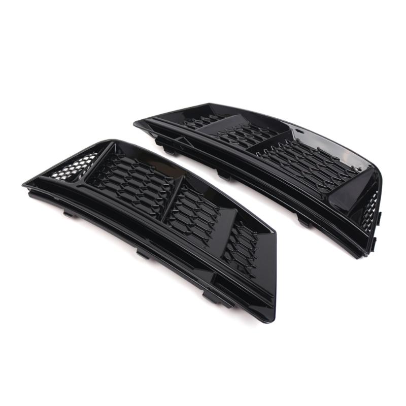 Auto Fog Lamp Frame Grille Trim ExteriorsLight Cover Air Guide Lower Bumper Grille Compatible for B9 2016 2017 2018 Part